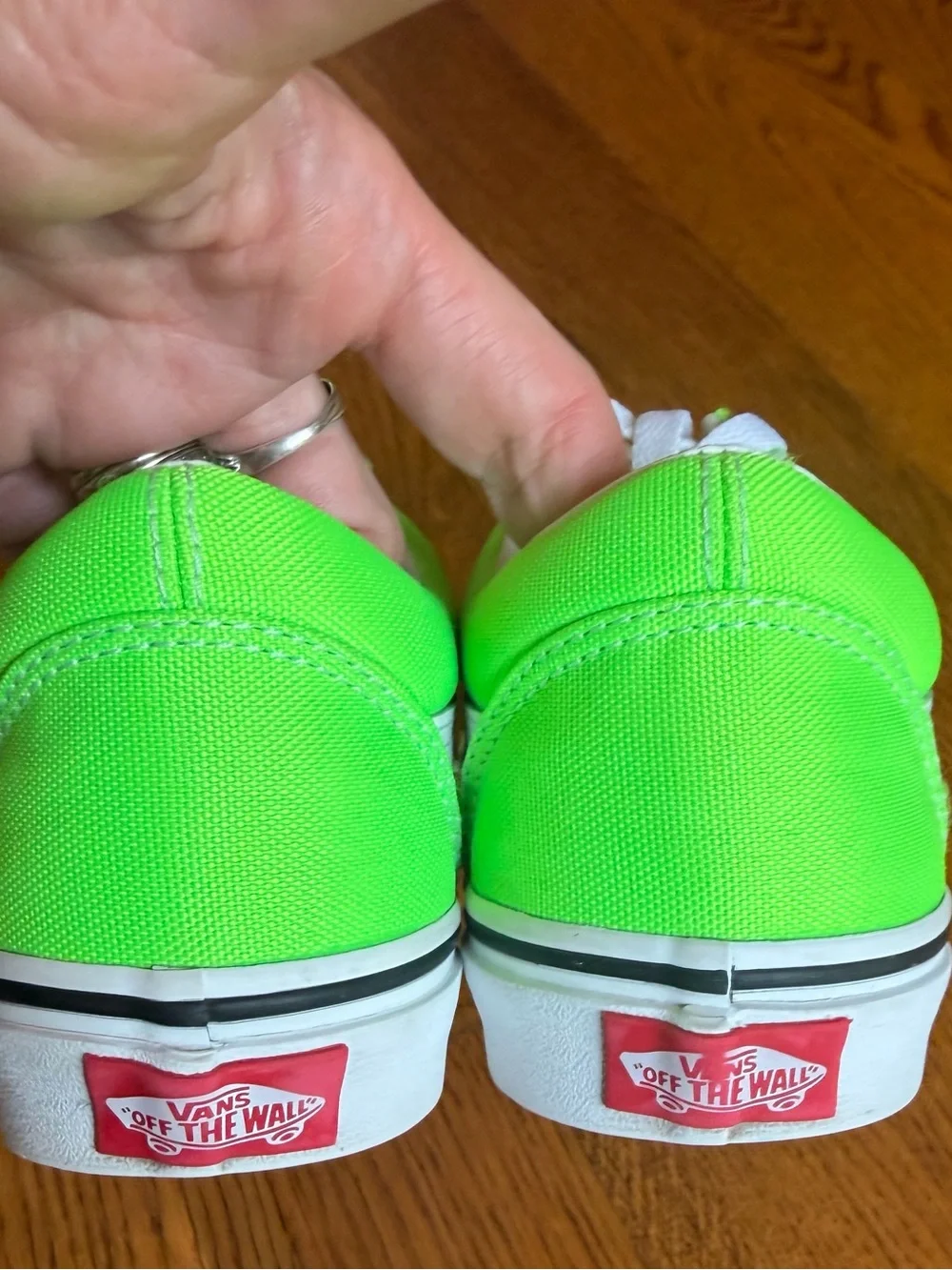 Vans Old Skool Neon Gecko Green Low Top Sneakers Women’s 7, Men’s 5.5 - Picture 11 of 14